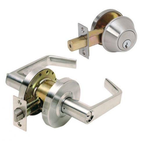 Commercial lockset, heavy duty grade 2 lever lock and deadbolt for sale