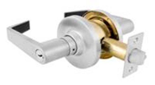 Master lock slnc0926dka4 commercial cylindrical lever lockset  brushed chrome for sale
