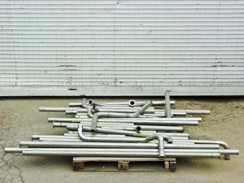 Stainless Steel Tubing with Flanges Large lot of 135 Feet 1 13/16&#034;