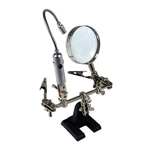 SE 1013FL Helping Hand Magnifier with LED Light New