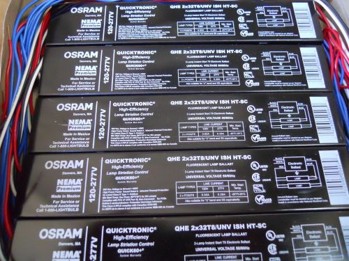 10 electronic ballast sylvania qhe2x32t8/unvish-sc-hc for 2 f32t8 2x4 feet lamps for sale