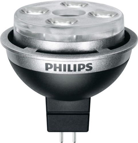 Philips 420174 10w (35w) MR16 LED 3000K Bright White Flood 5 BULBS PACK (BULK)