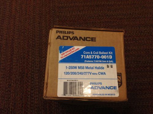 Philips advance 71a5892-001d hid ballast kit,metal halide,250 w. for sale