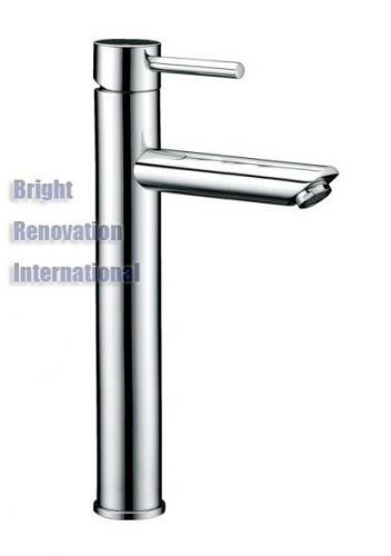 New WELS Round Cylinder Bathroom Vanity Basin High Tall Flick Mixer Tap