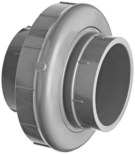 NEW GF Piping Systems PVC Pipe Fitting, Union, Schedule 80, Gray, 4&#034; Slip Socket