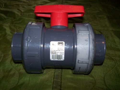 Spears 2 inch pvc ball valve  235 psi water, 73 degree #2339-020a female thread for sale