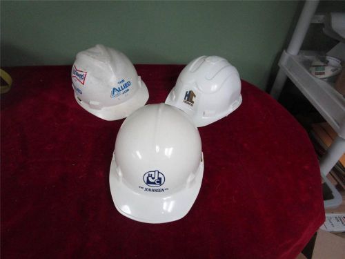 VINTAGE LOT THREE PROTECTIVE HARD HATS PLASTIC MSA, Jacson products