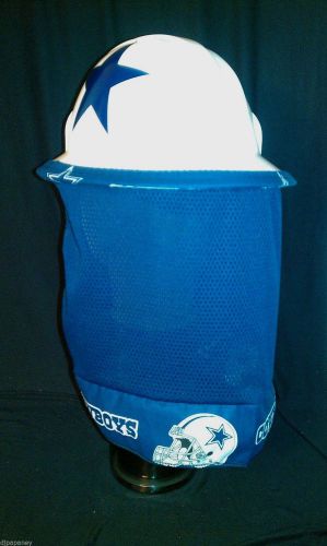 Hard Hat Neck Shade Neck Protector Quick Dry Mesh Cowboys Blue