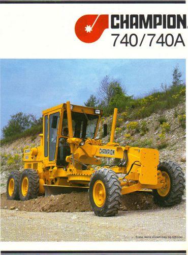 Champion 740/740A Grader  Brochure and Specifications