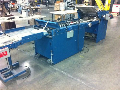 Moll suction air folder w/ robatech ecoline glue application system for sale