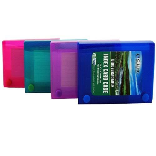 C-Line Assorted Biodegradable 3 x 5 Index Card Case - 24/PK Free Shipping