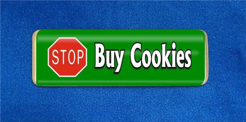Stop Sign Custom Personalized Name Tag Badge ID Green Sales Orders Cookies Candy