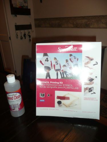 New Speedball Stencil Printing kit made easy #45030 WITH BONUS SCREEN REMOVER
