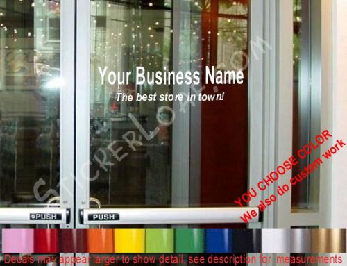 Storefront DOOR SIGN STORE NAME CUSTOM WINDOW DECAL BUSINESS SHOP COMPANY decals