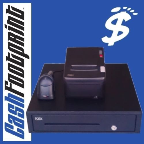 POS Hardware Kit/Bundle,Thermal Receipt Printer,Cash Drawer,Barcode Scanner