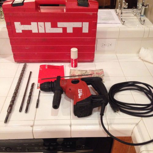 HILTI TE 6-S Rotary Drill Hammer with 4 Bits And Org. Accesories Excellent Cond