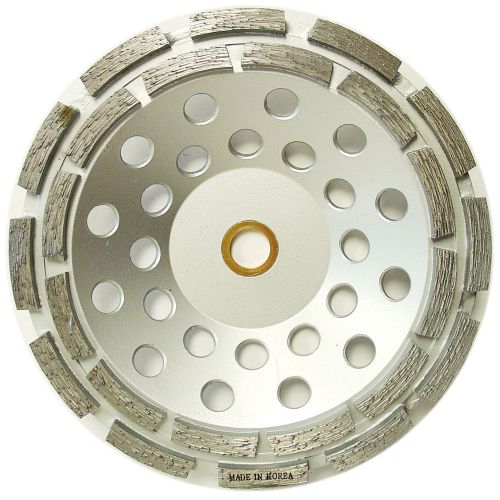 7” SUPREME Double Row Concrete Diamond Grinding Cup Wheel for Angle Grinder