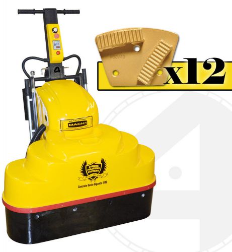 42&#034; Concrete Genie Polishing Grinder Floor Prep Machine 10 HP Resurface W/Tools