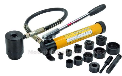 Hydraulic knockout punch driver set tool kit dies sheet metal hole steel cutter for sale