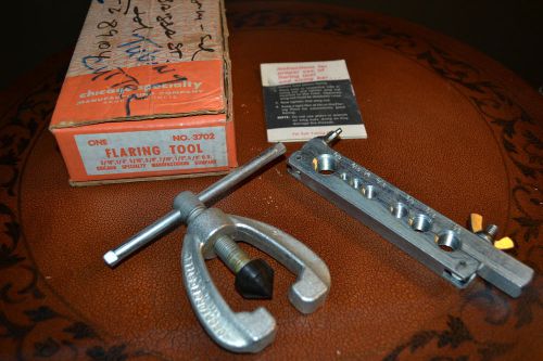 Vintage Chicago Specialty No 3702 3/16&#034; - 5/8&#034; Flaring Tool w/ Box VERY GD COND!