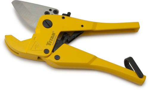 TITAN #15063: Ratcheting PVC Pipe Cutter. Cuts up to 1-5/8 inch