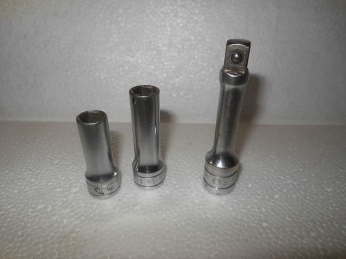 USED SNAP ON MISC ODD LOT STANDARD 3/8 6-POINT DEEP SFS121 FX3 3/8 EXTENSION