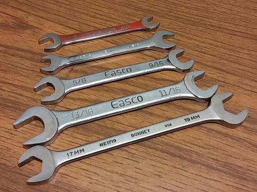 Lot of 5 wrenches usa made sk kd easco bonney for sale