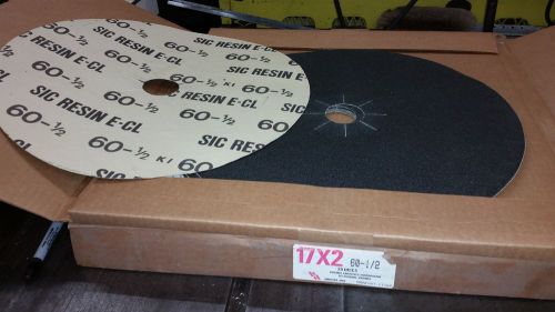 60 grit floor sanding discs for 17&#034; floor buffer w/ 2&#034; arbor sandpaper 20 pack for sale