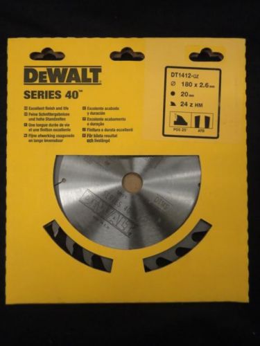 Dewalt dt1412 - 180mm circular saw blade 180 x 20 24t for sale