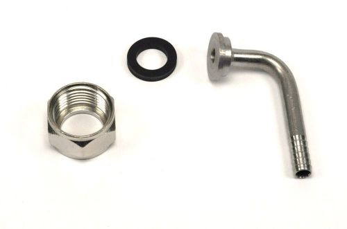 Tail piece kit with 1/4&#034;stainless steel barbed 90 degree elbow for sale