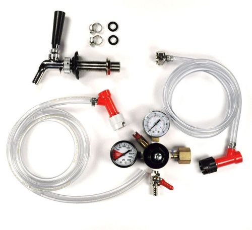 Stainless home brew kegerator kit corney pin lock with perlick 630ss faucet for sale