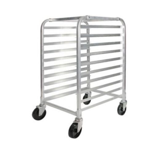 Winco 10-tier heavy duty welded aluminum sheet pan rack w/ casters nsf alrk-10 for sale