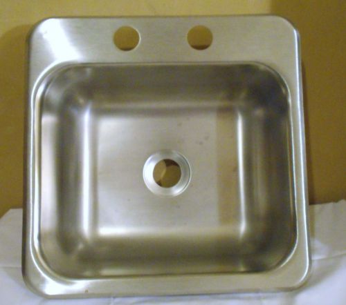 Kohler Stainless steel utility / bar sink  brand new never used  2 hole 22 guage