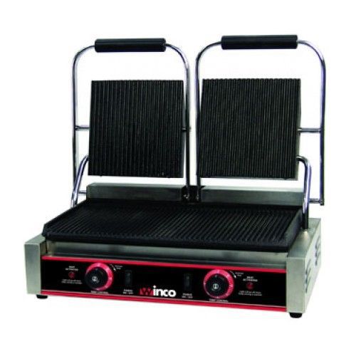Winco epg-2 double electric panini italian style grill for sale