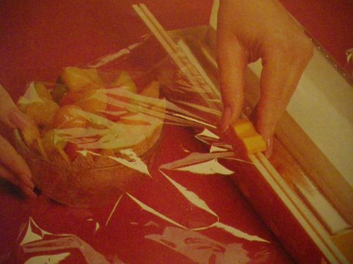 Plastic food wrap slide cutter, for 18 inch. film, cuts clean &amp; simple (2ea.) for sale