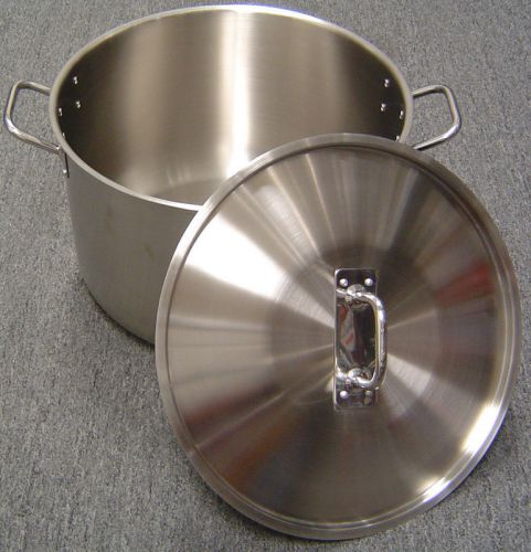 Maxcook 60 Qt Quart High-Duty Large 18/10 Stainless Steel Stock Pot with Lid