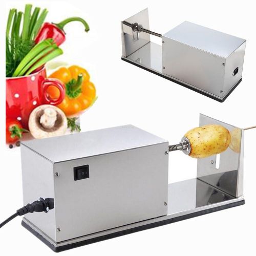 Electric potato twist automatic cutter machine twister spiral vegetable chips for sale