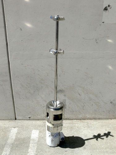 Baldor 1 hp flange mount gear process mixer w/ 3&#039; shaft and double propeller for sale