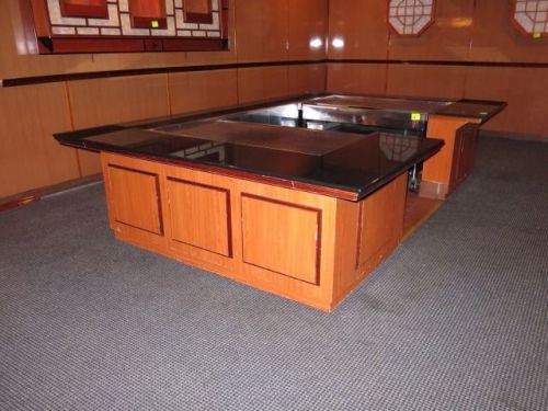 NICE Bar /Island with granite top, wood sides and stainless steel lining.