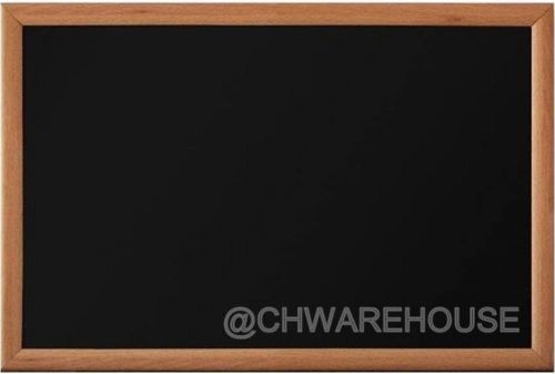 Ydl® magnetic black chalk board 18&#034; x 24&#034; light tone frame &amp; reinforced backing for sale