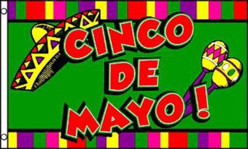 huge CINCO DE MAYO 3X5 FLAG mexican fiesta banner sign FL520 party advertizing