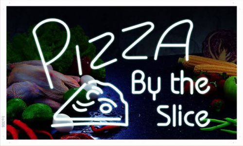 ba306 OPEN Pizza By The Slice Cafe NEW Banner Shop Sign