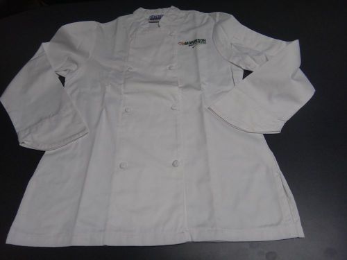 Chef&#039;s Jacket, Cook Coat, with MORRISSON   logo, Sz S   NEWCHEF UNIFORM  FEMALE