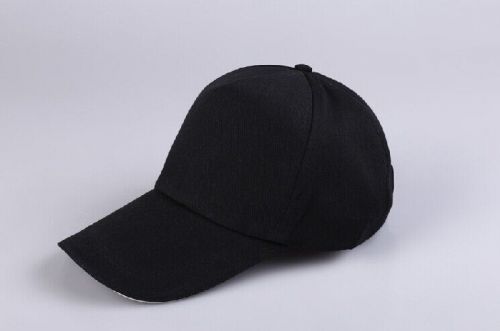 Hot Sell  Western Cotton Polyester Peaked Black Cap Baseball Chef Hat