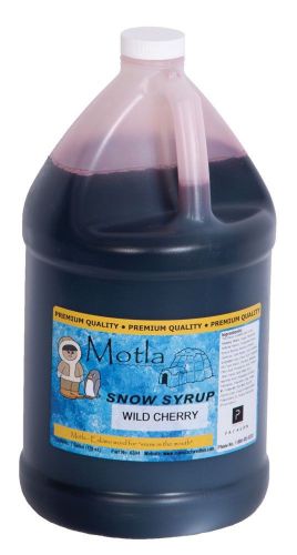 Motla Wild Cherry Sno-Cone Syrup (One Gallon)
