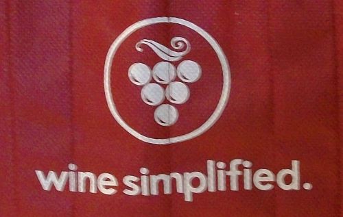 Burgundy Colored wine Simplified bag 4 bottle Divided carrying tote