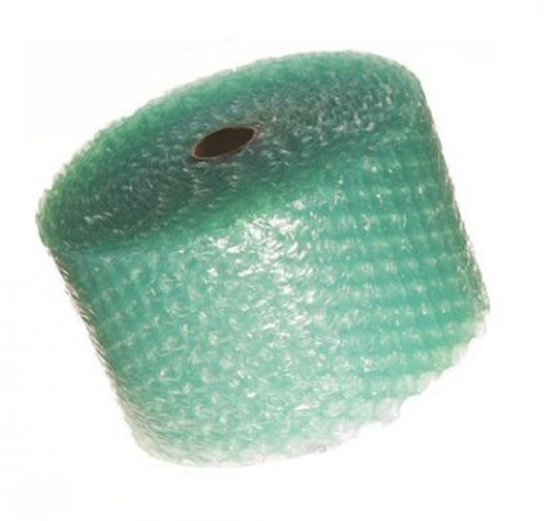 Green  Bubble Cushioning Wrap Roll  1/2&#034;  62&#039; x 12&#034; Recycled Matl.