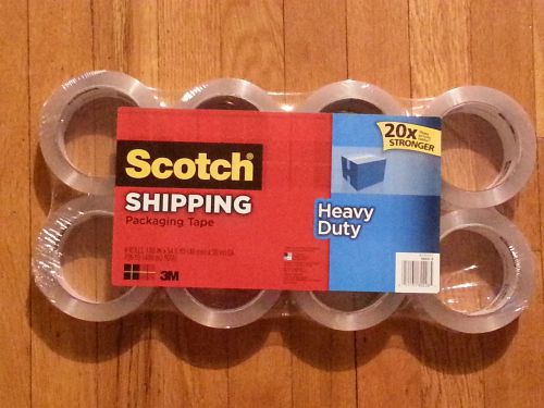 3M Scotch Packaging Tape Heavy Duty 1.88 IN x 54.6 YD Each - 8 Rolls