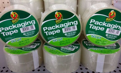 Duck Clear Packaging Sealing Tape 1.88&#034; x 50 yd., 6 rolls Holiday Shipping Tape
