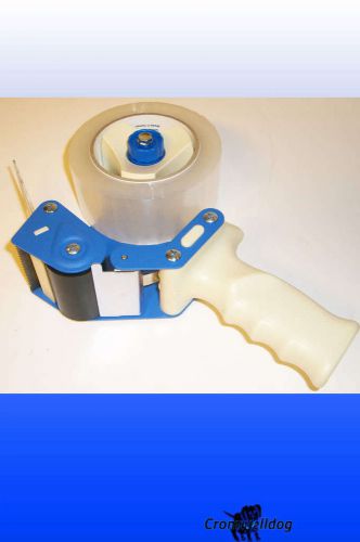 2&#034;  Tape dispenser &amp; 110 yard roll of clear industrial packing tape  (Brand New)